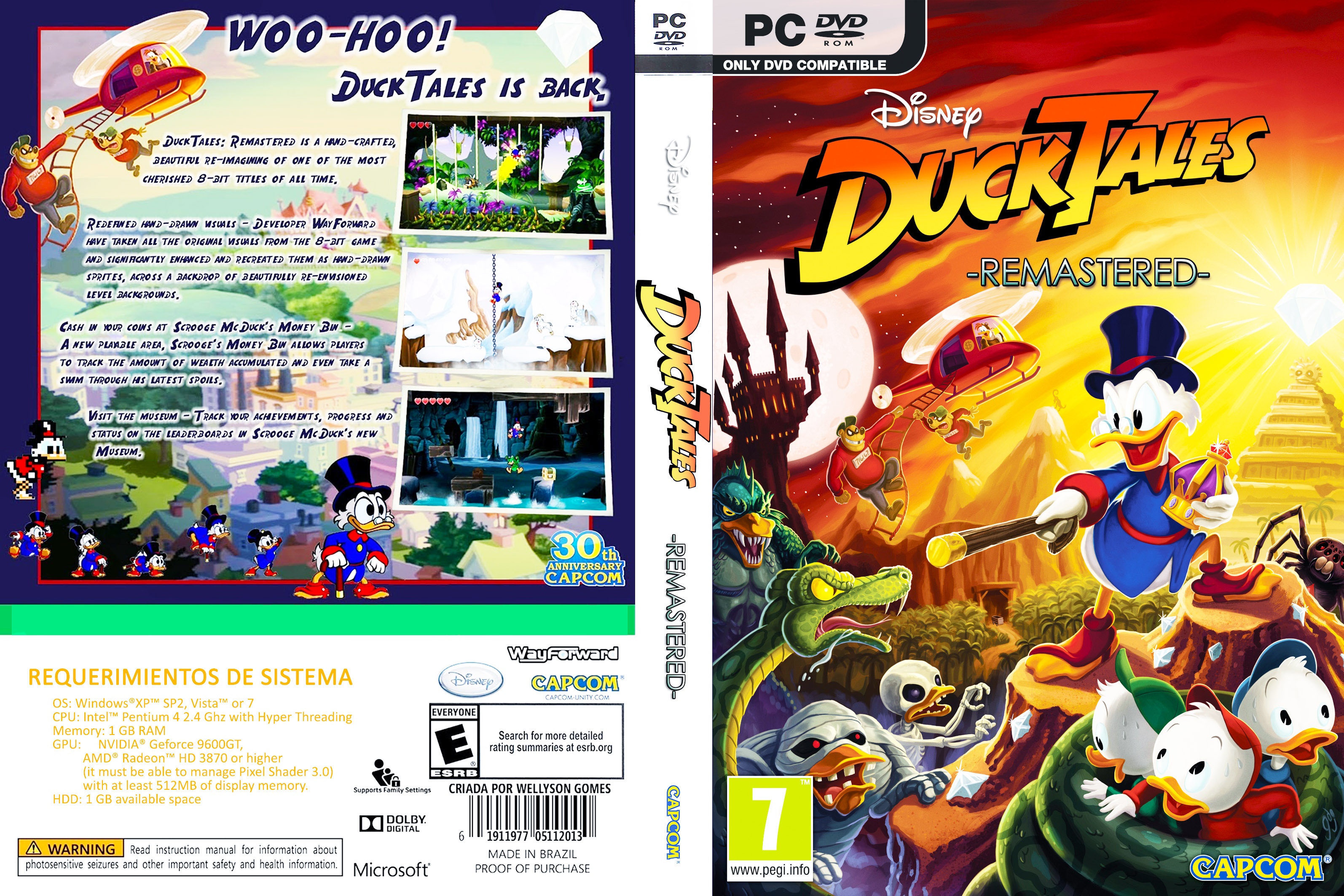 Pato Aventuras - DuckTales - Remastered box cover