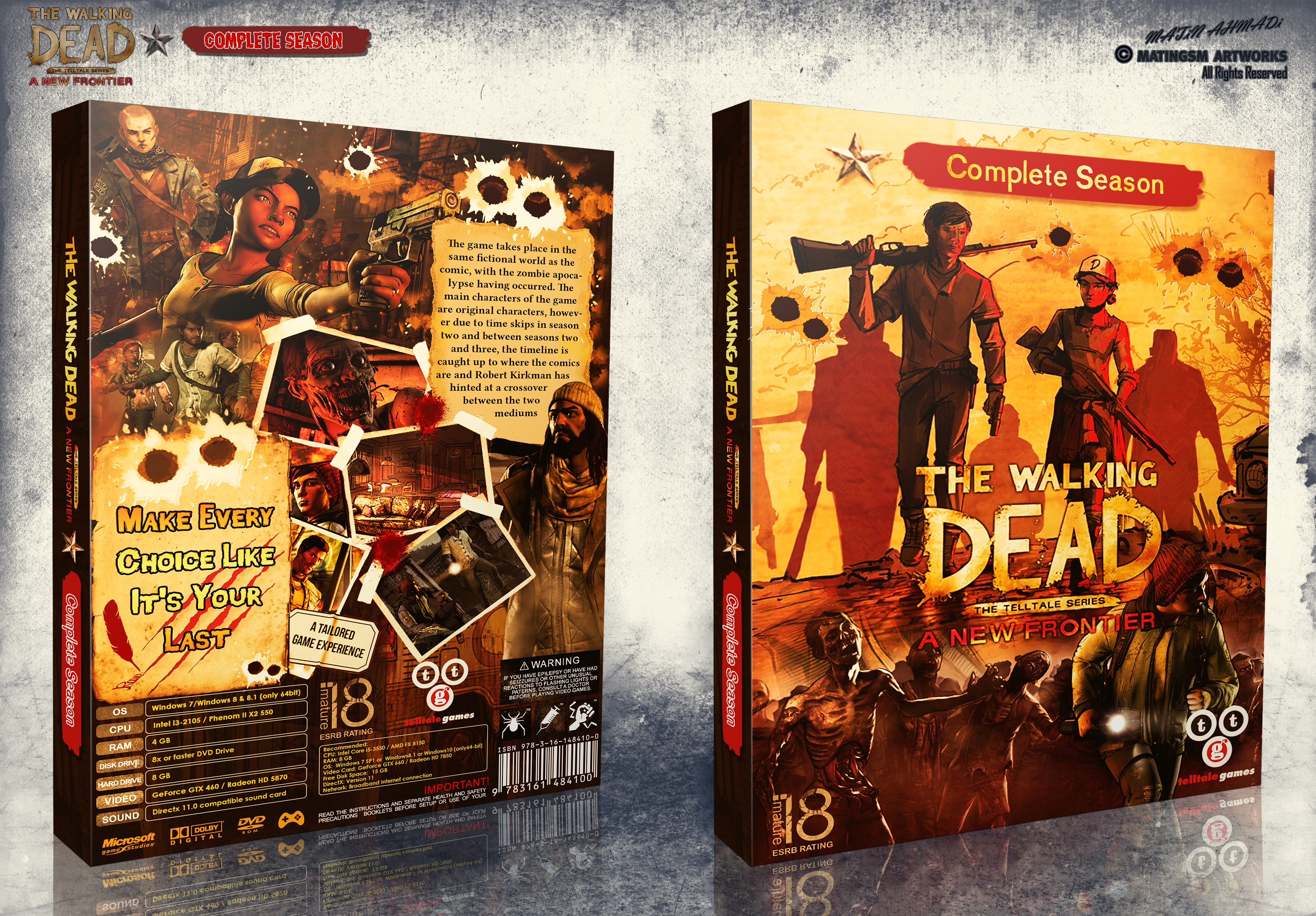 The Walking Dead A New Frontier Complete box cover