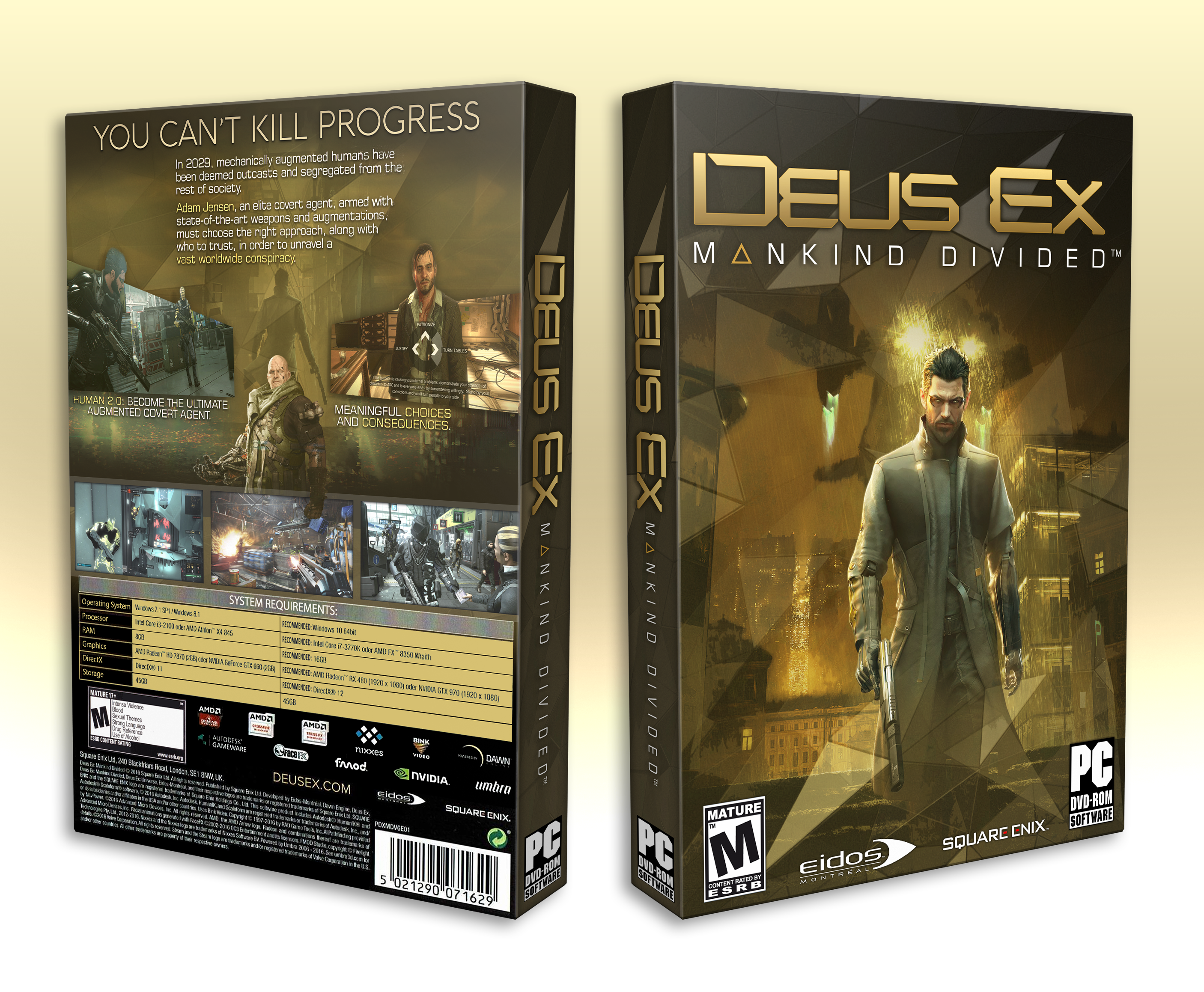 Deus Ex: Mankind Divided box cover