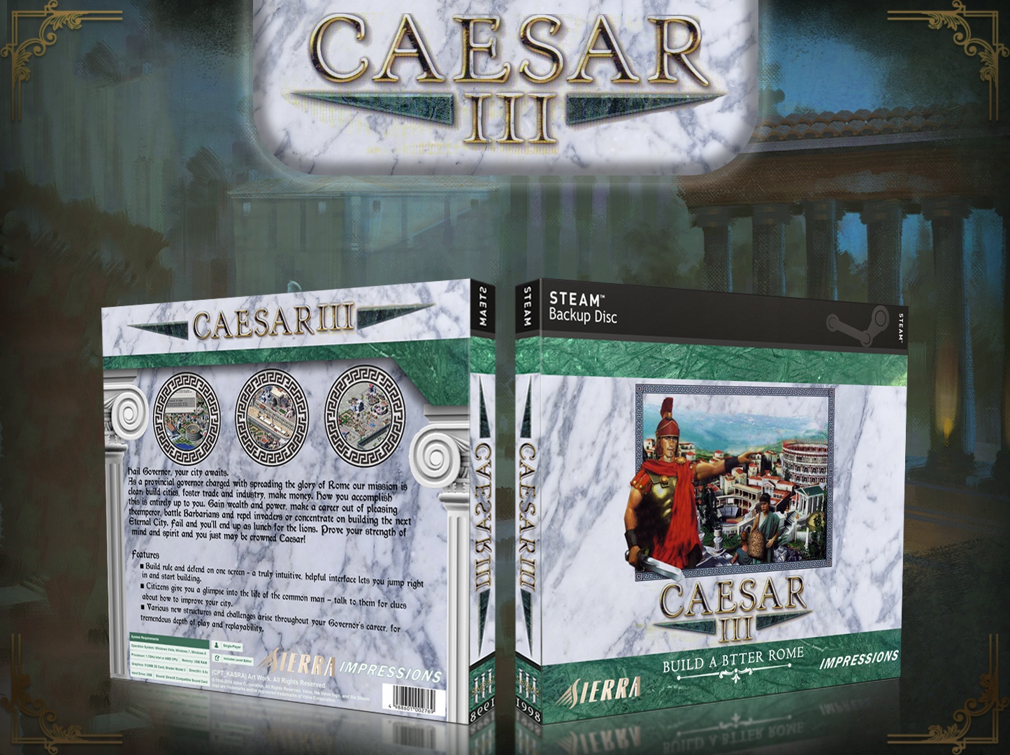 Caesar 3 box cover