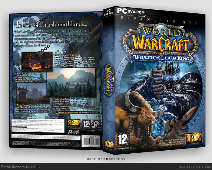 World of Warcraft: Wrath of the Lich King box art cover