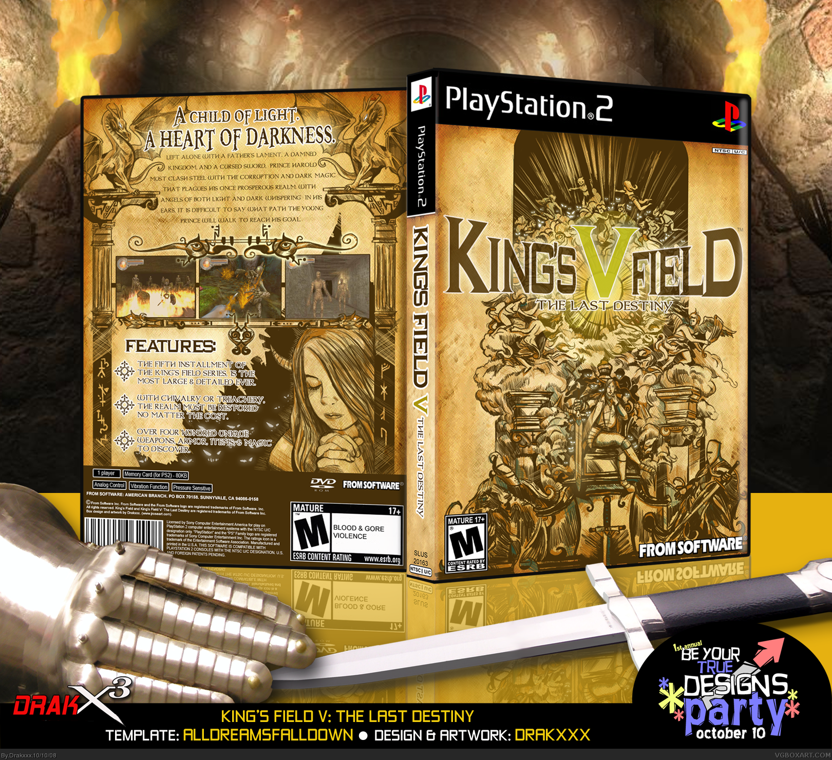 King's Field V: The Last Destiny box cover