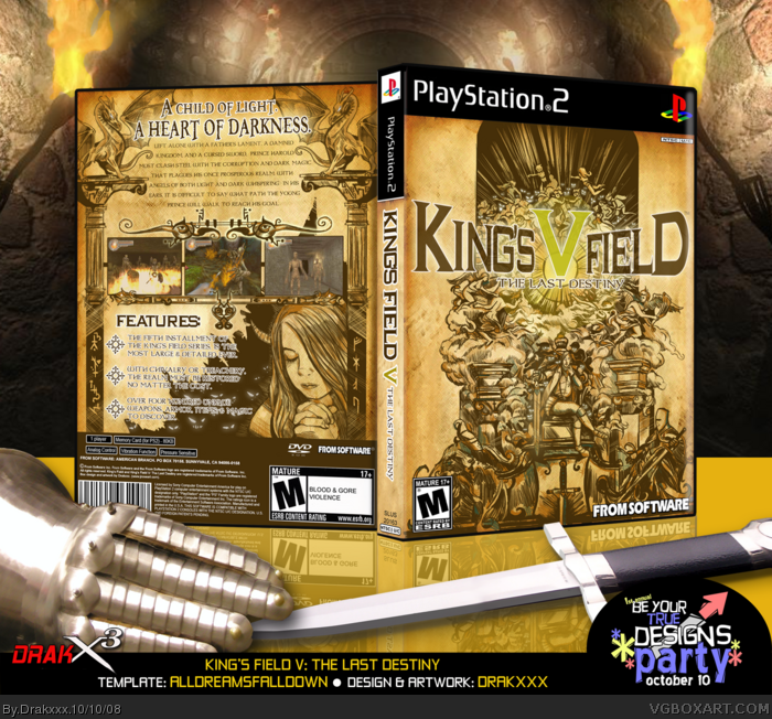 King's Field V: The Last Destiny box art cover