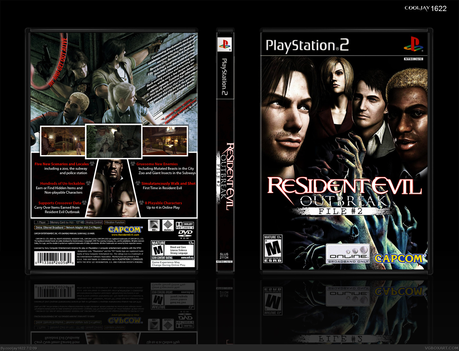 Resident Evil Outbreak File 2 box cover