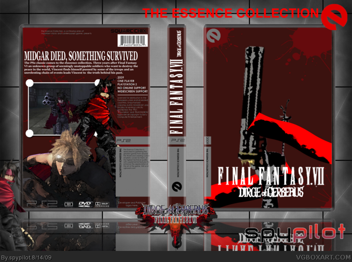 Dirge of Cerberus: Final Fantasy VII box art cover