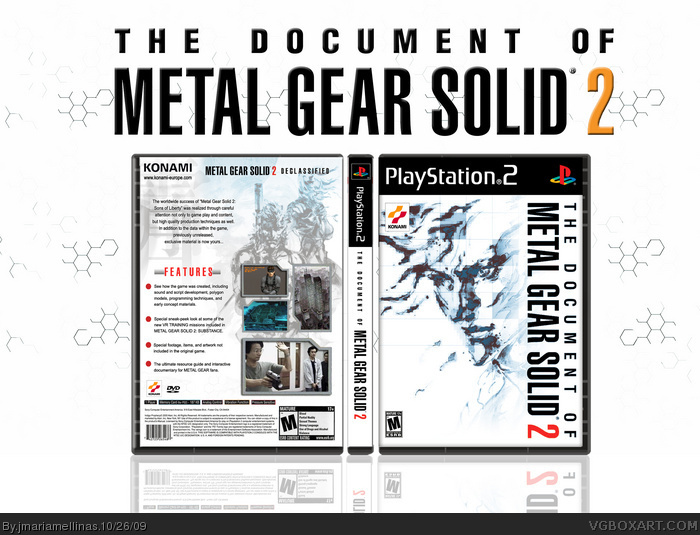 The Document of Metal Gear Solid 2 box art cover