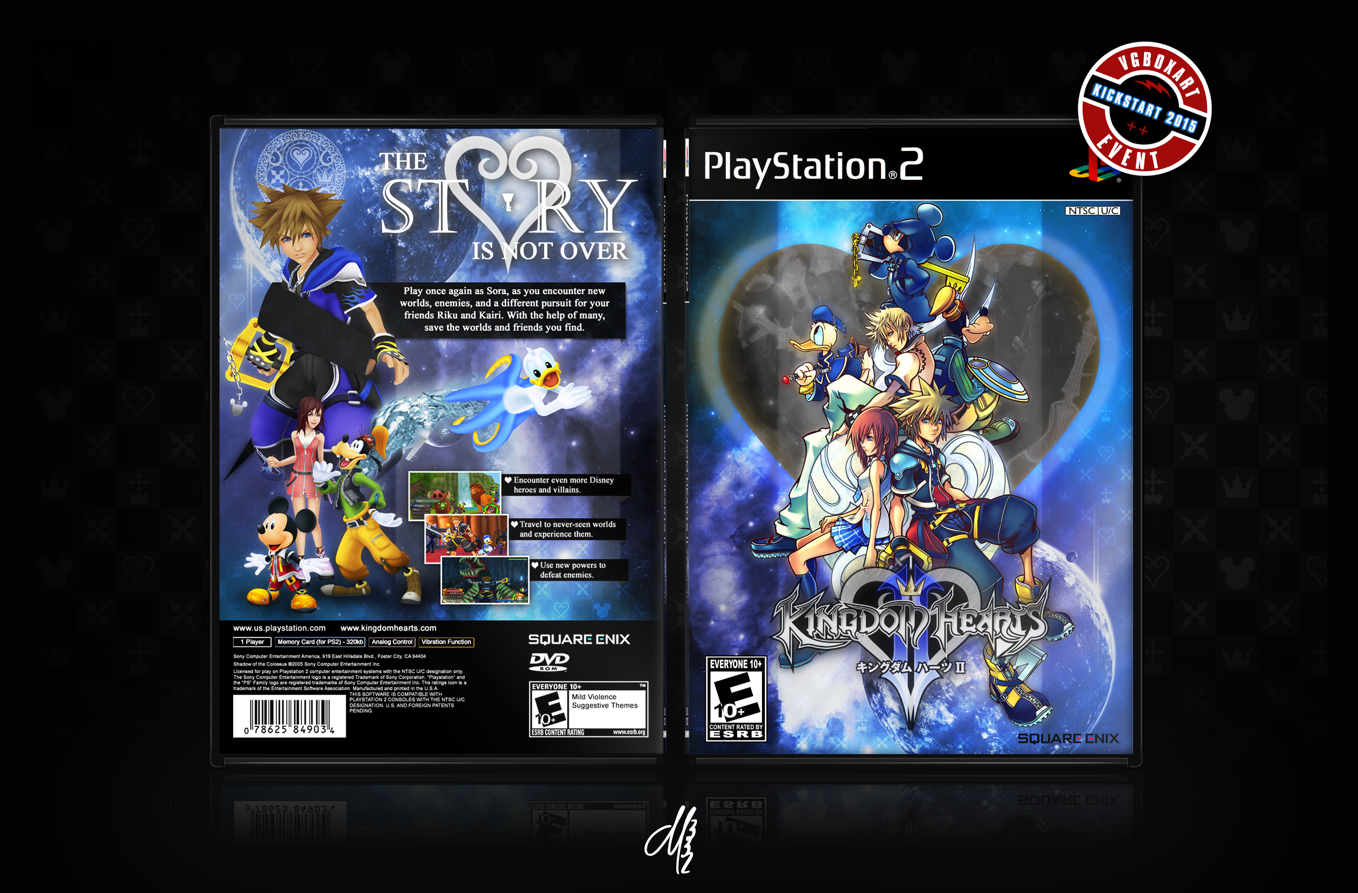 Kingdom Hearts II box cover