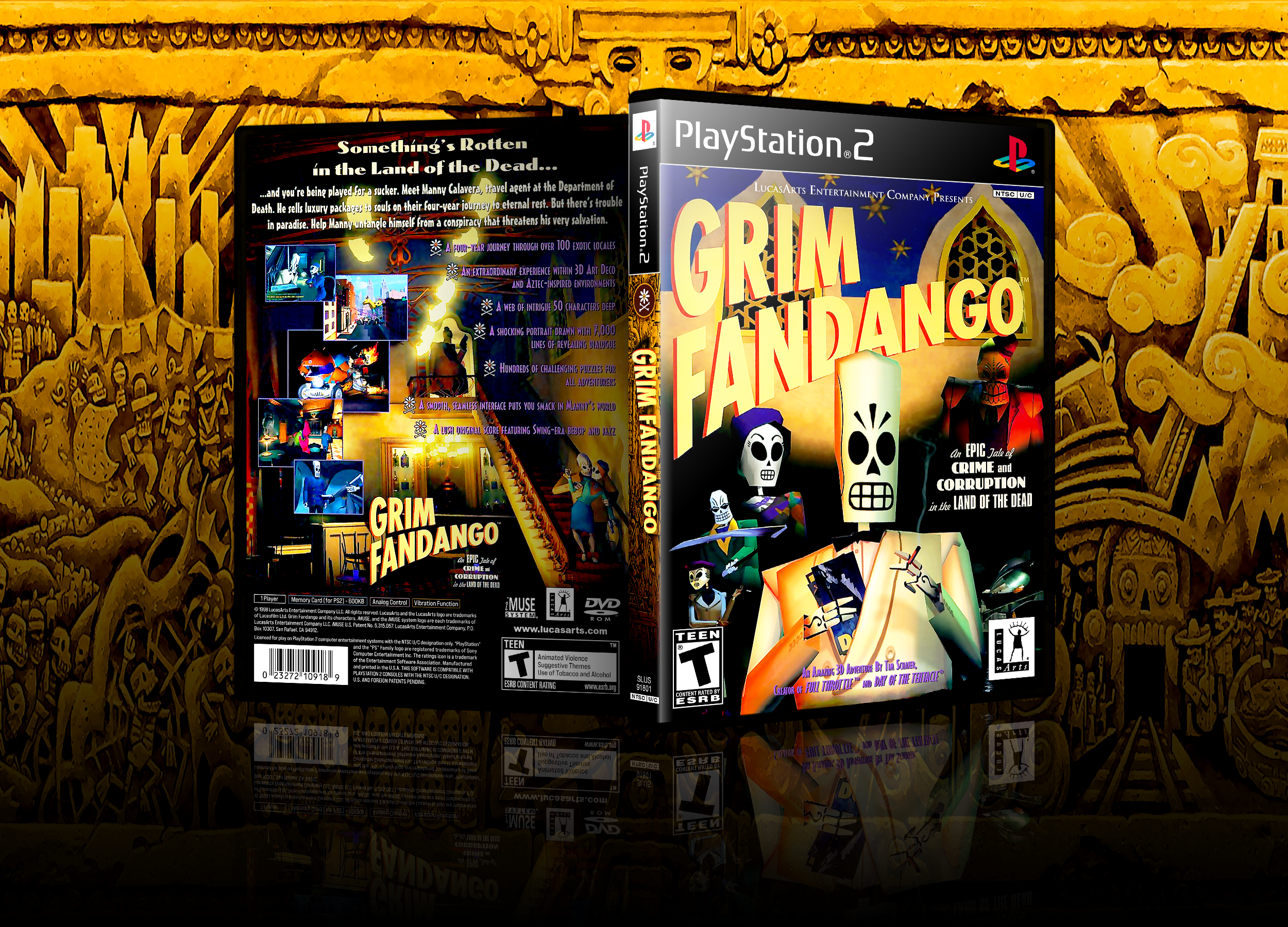 Grim Fandango box cover