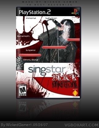 Singstar: Black Metal box art cover