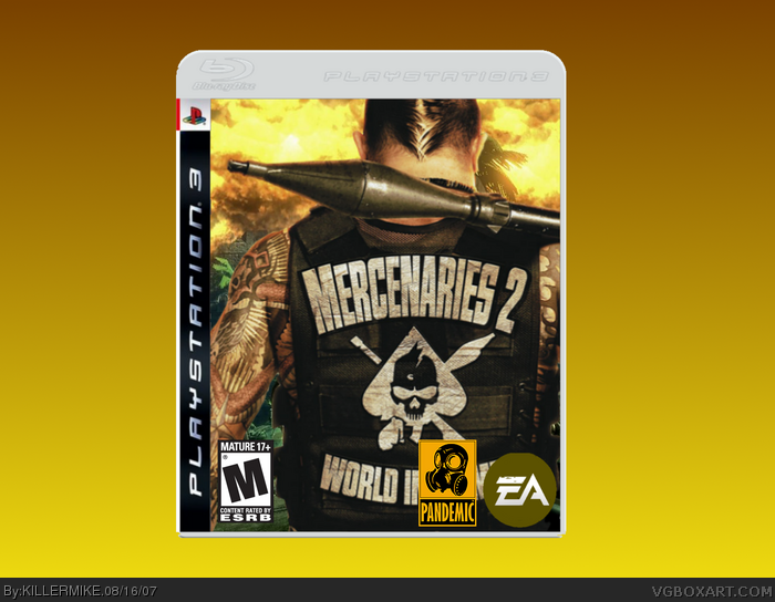Mercenaries 2 world in flames PS3 box art cover