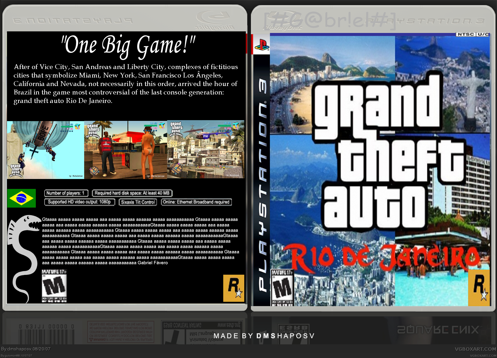 Grand Theft Auto: Rio de Janeiro box cover