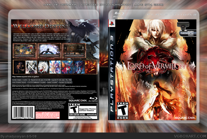 Lord of Vermilion box art cover