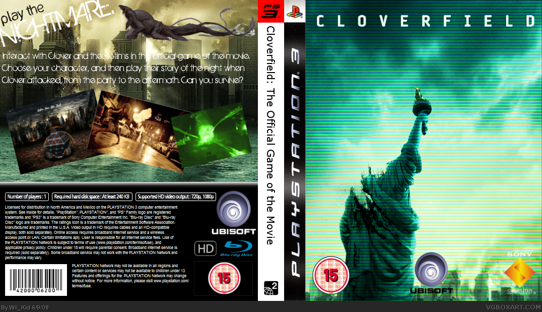 Cloverfield: The Official Game of the Movie box cover