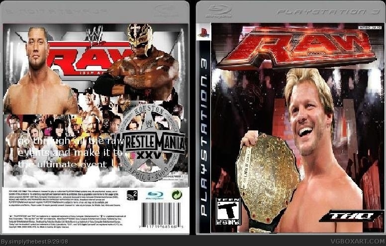 WWE Raw the game box cover