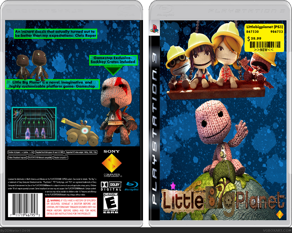 Little Big Planet:: Gamestop Box box cover
