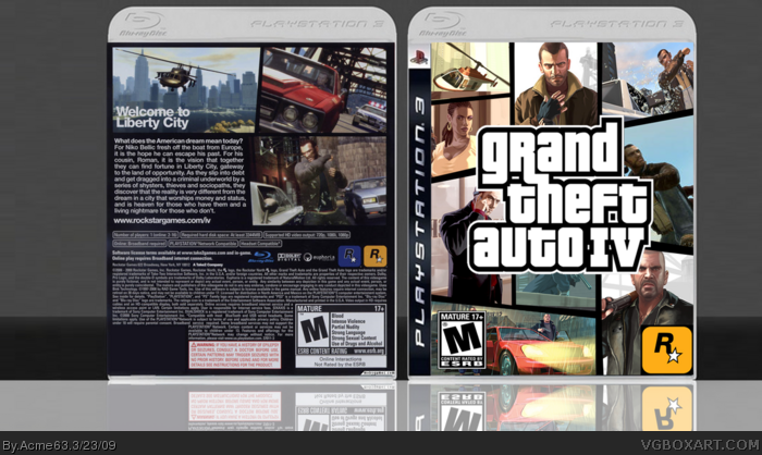 Grand Theft Auto IV box art cover