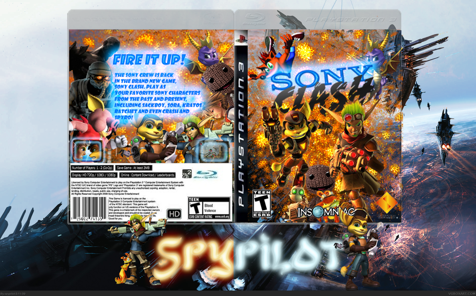 Sony Clash box cover