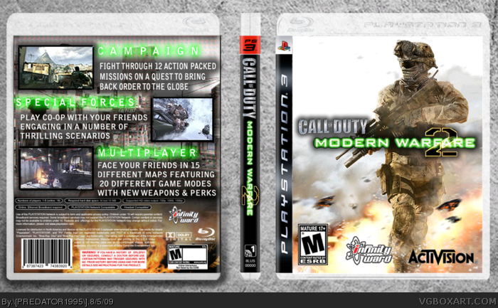 Call Of Duty: Modern Warfare 2 box art cover