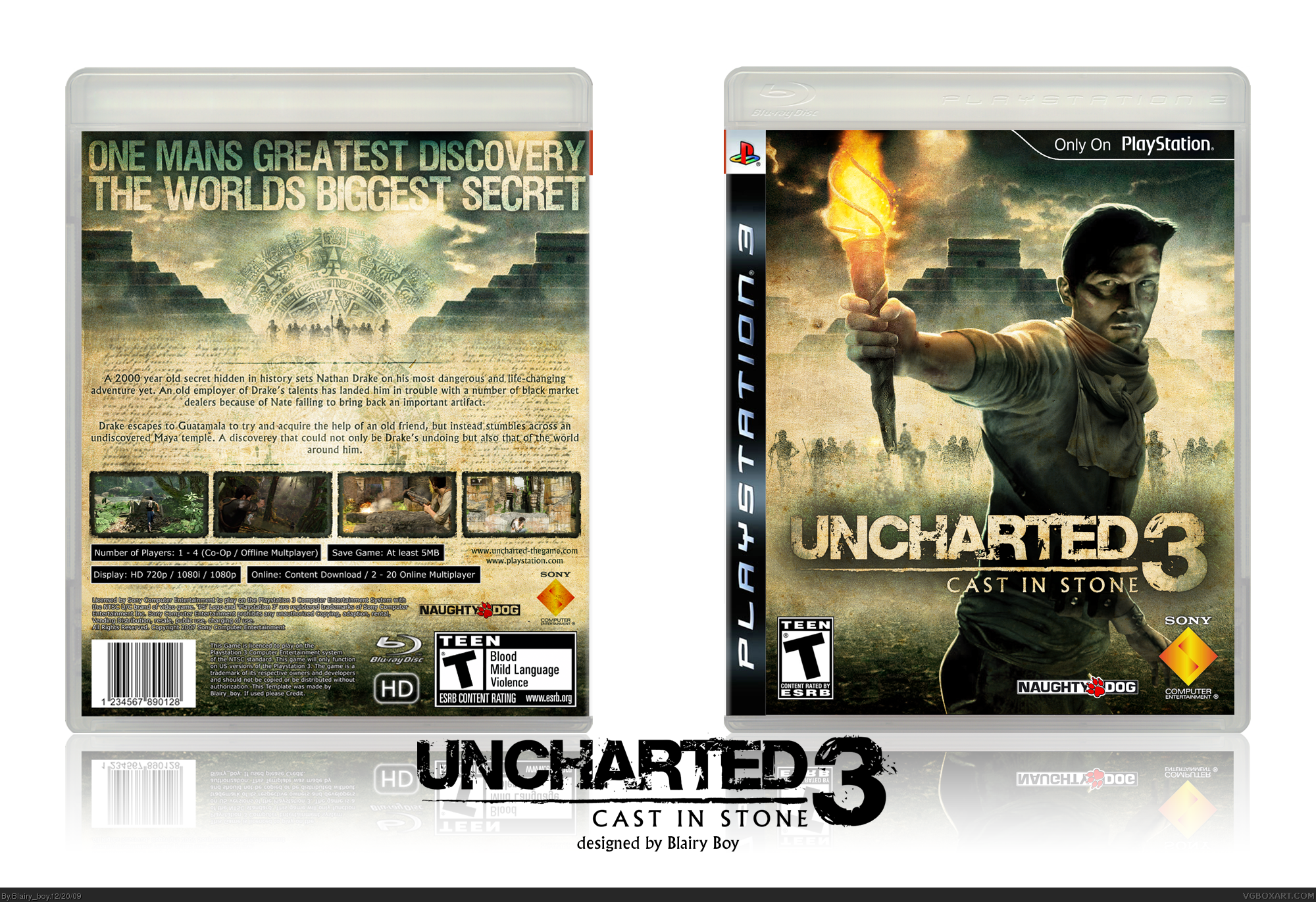 Uncharted 3: Cast In Stone box cover