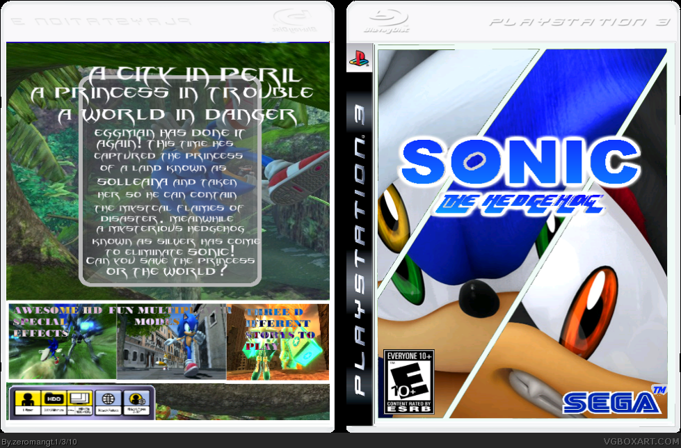 Sonic the Hedgehog box cover