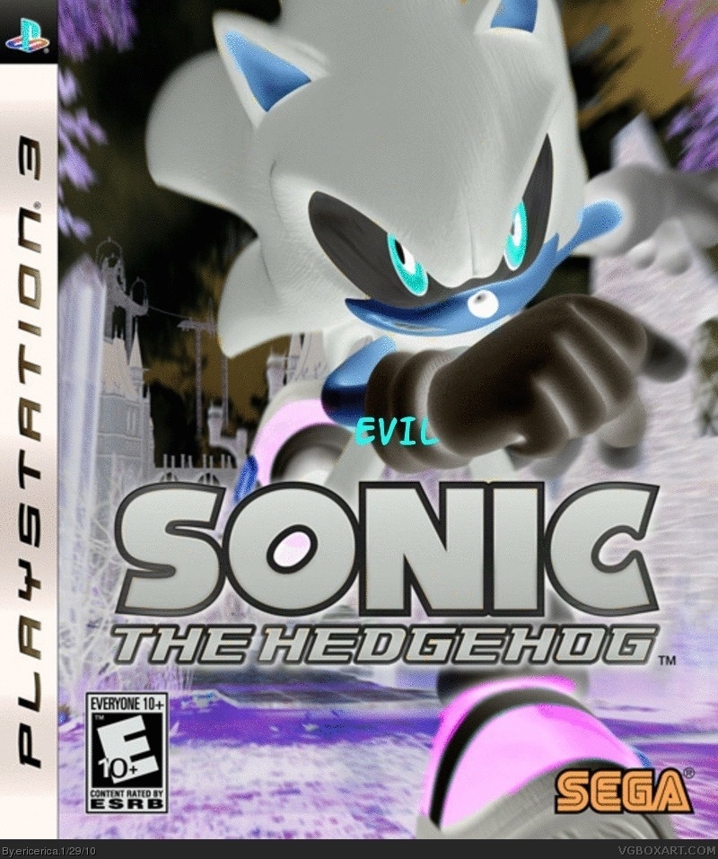 SONIC THE EVIL HEDGEHOG box cover
