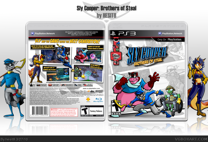 Sly Cooper: Brothers of Steal box art cover