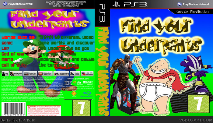 Find your underpants box art cover