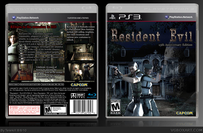 Resident Evil Remake 15th Anniversary box art cover