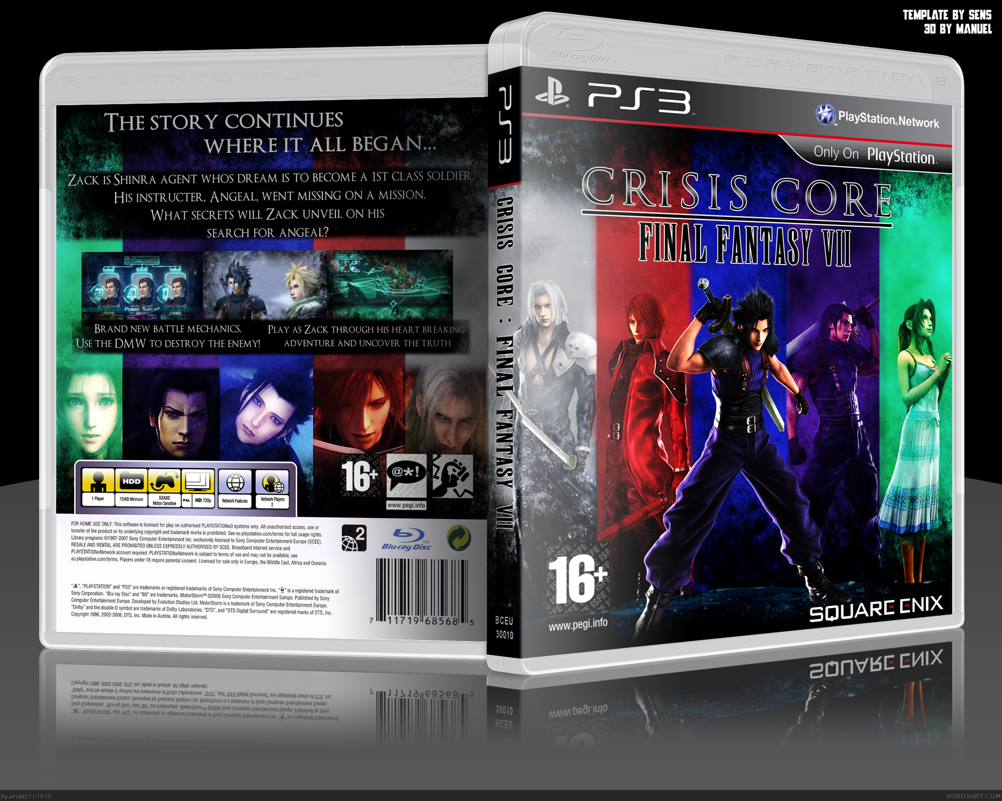 Final Fantasy VII : Crisis Core box cover