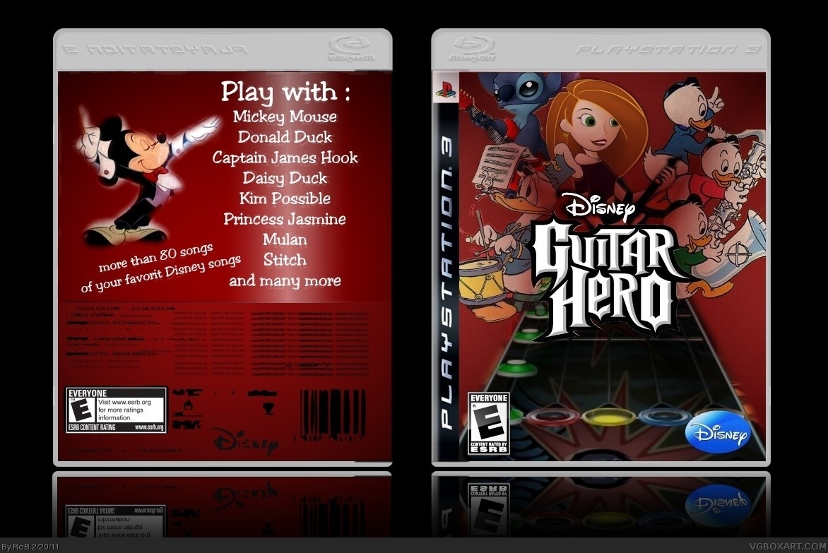 Disney Guitar Hero box cover