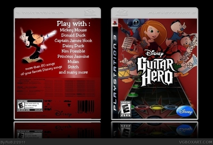 Disney Guitar Hero box art cover