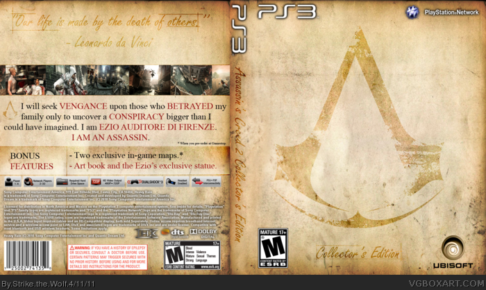 Assassin's Creed 2 Collector's Edition box art cover