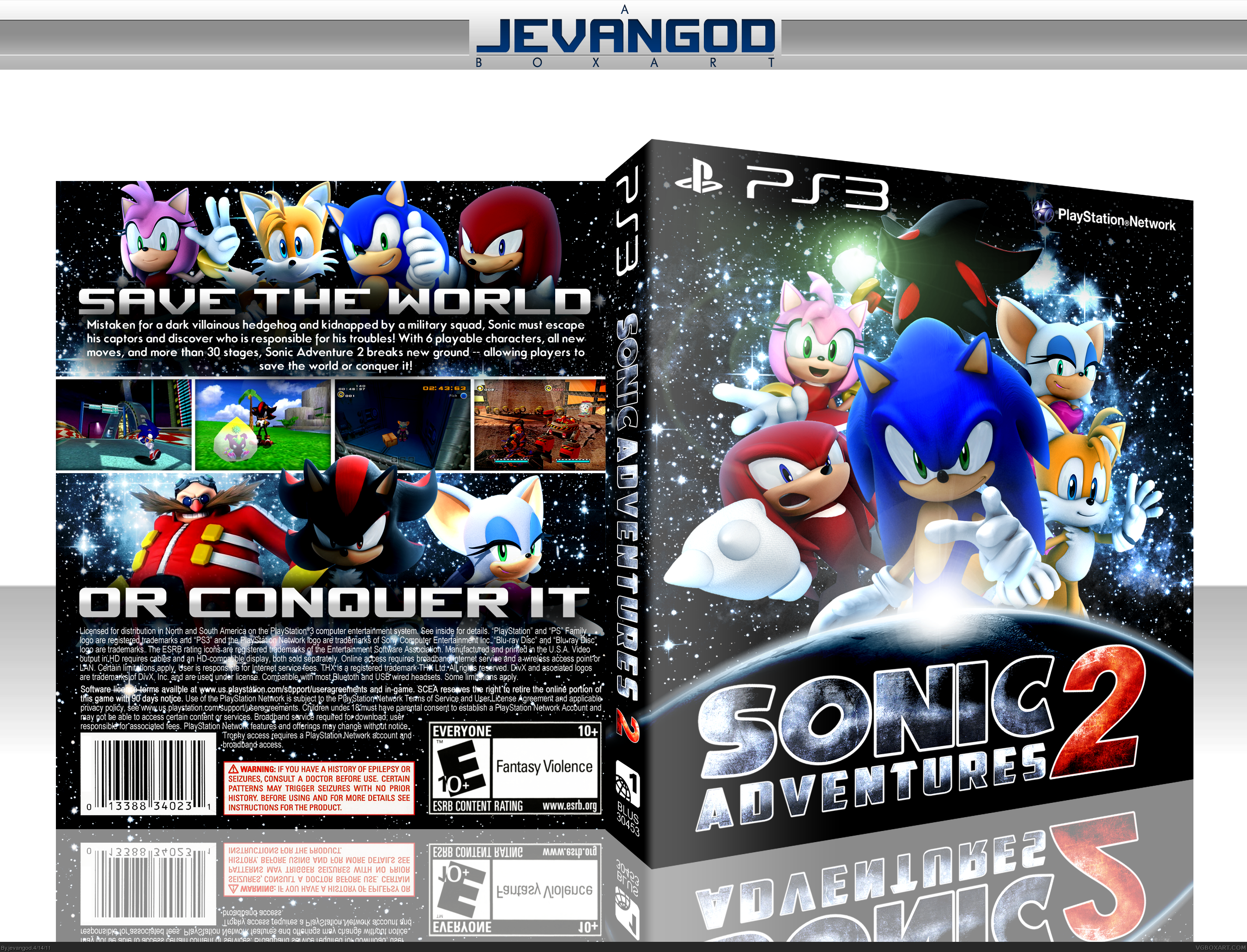 Sonic Adventure 2 box cover