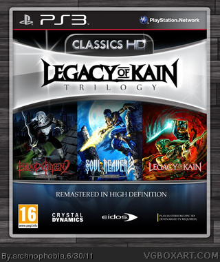 Legacy Of Kain Trilogy (Classics HD) box art cover