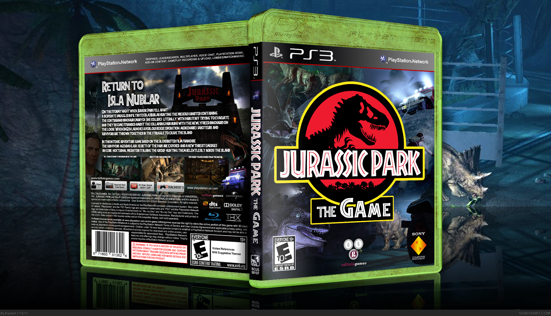 Jurassic Park The Game box cover