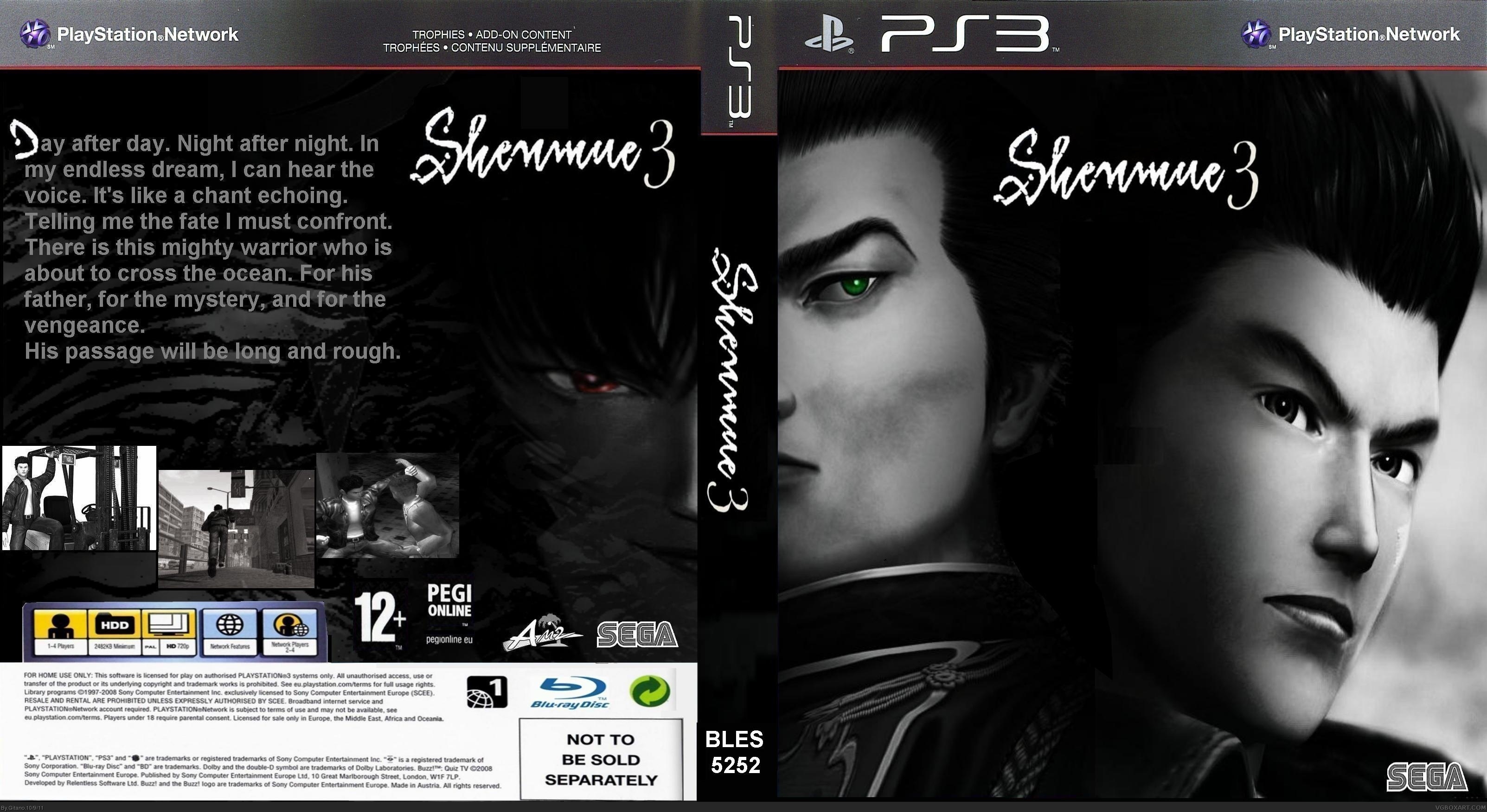 Shenmue 3 box cover