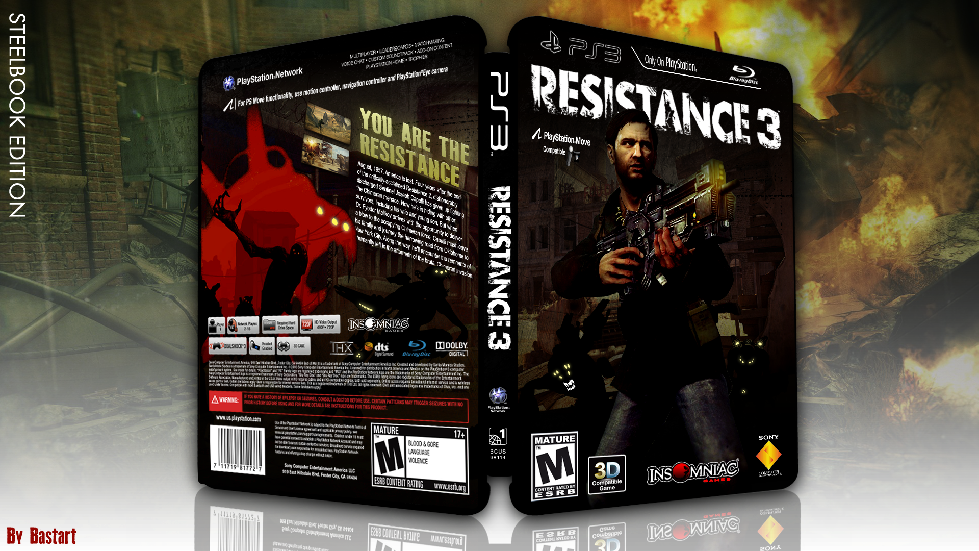 Resistance 3 (steelbook edition) box cover
