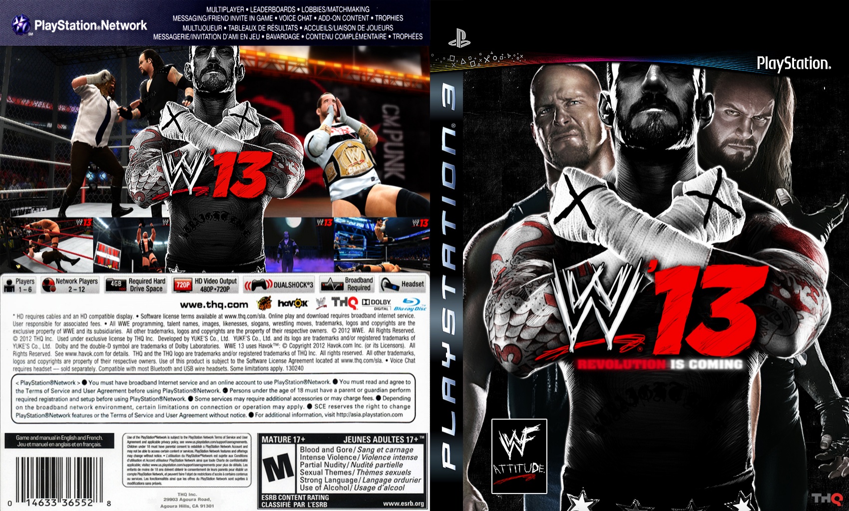 WWE 13 Box Art box cover