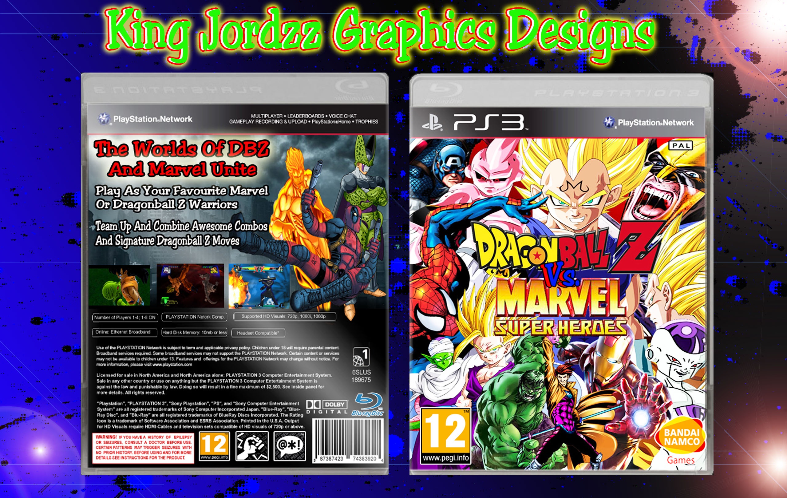 Dragonball Z Vs. Marvel Superheroes box cover