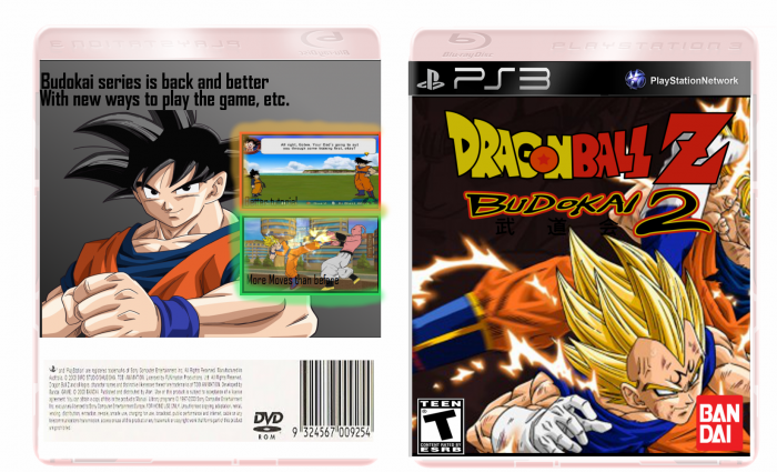 Dragon Ball Z Budokai 2 PS3 version box art cover