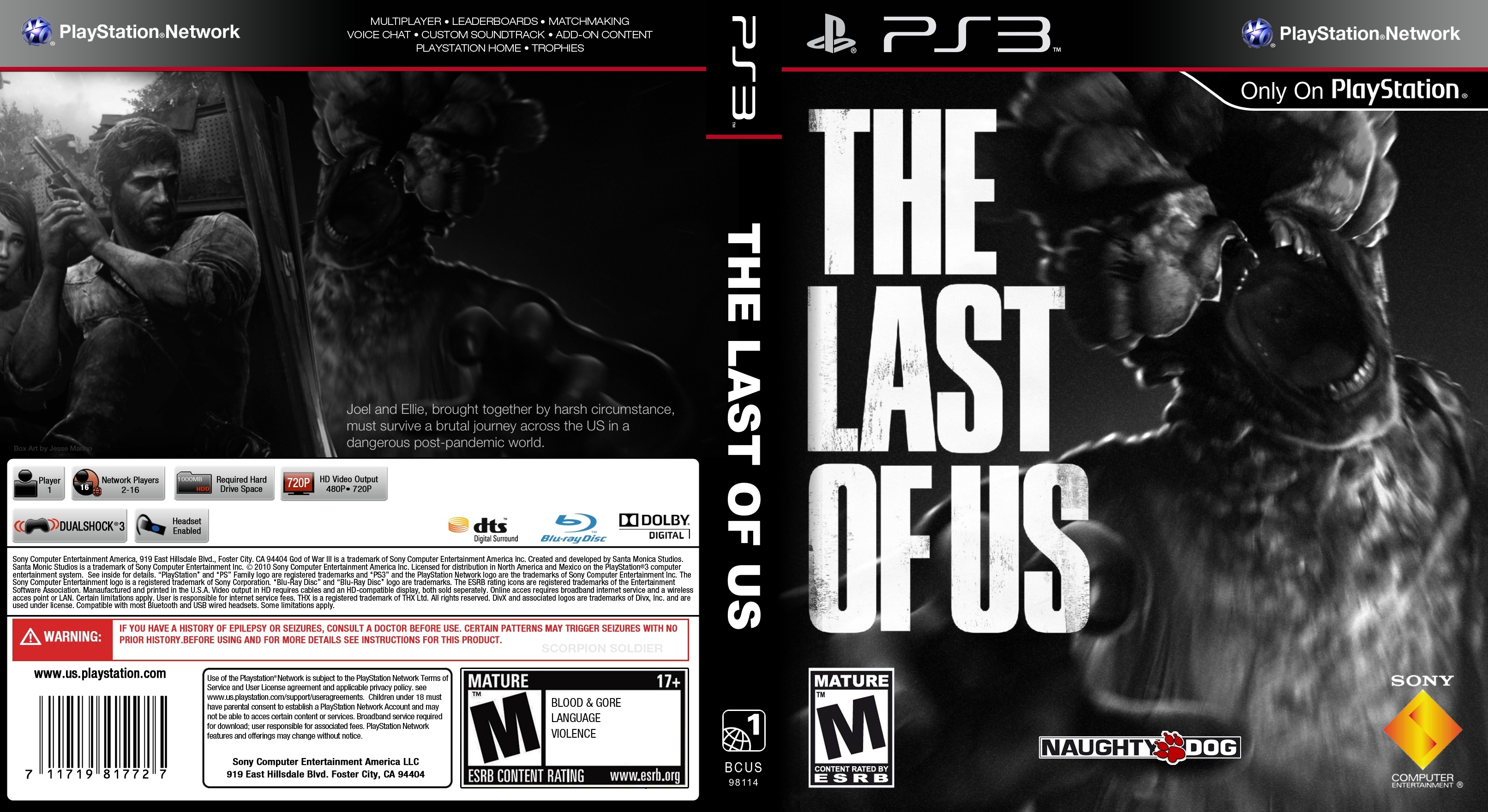 The Last of Us box cover