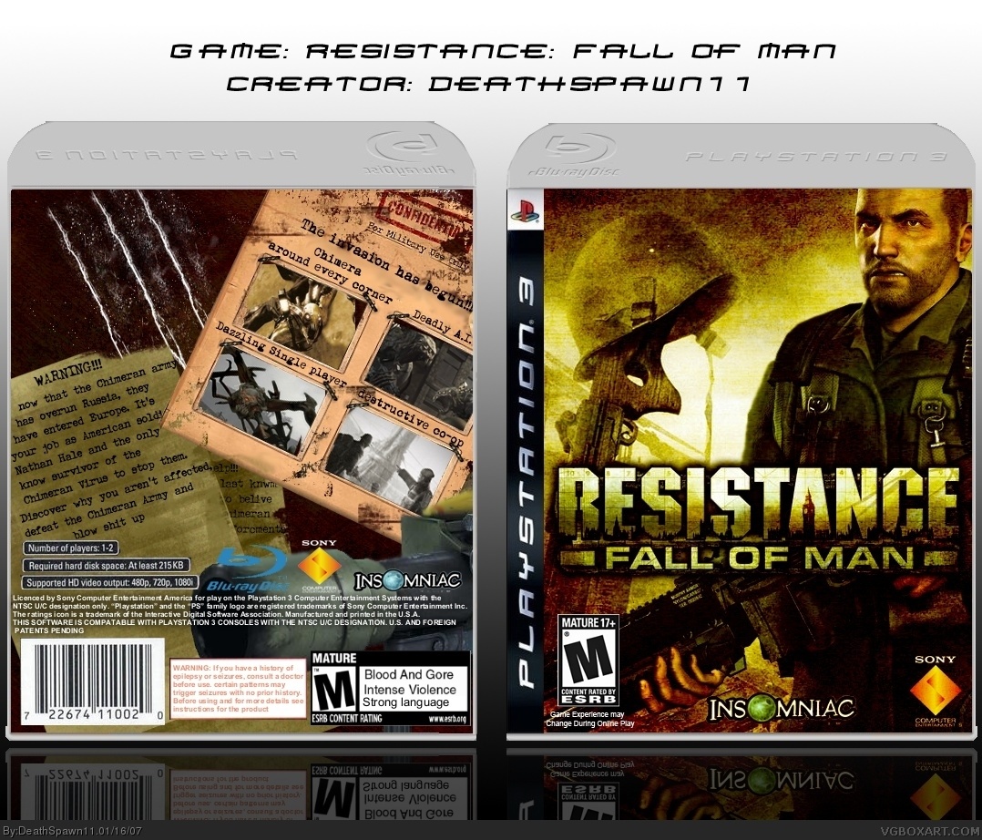 Resistance: Fall of Man box cover