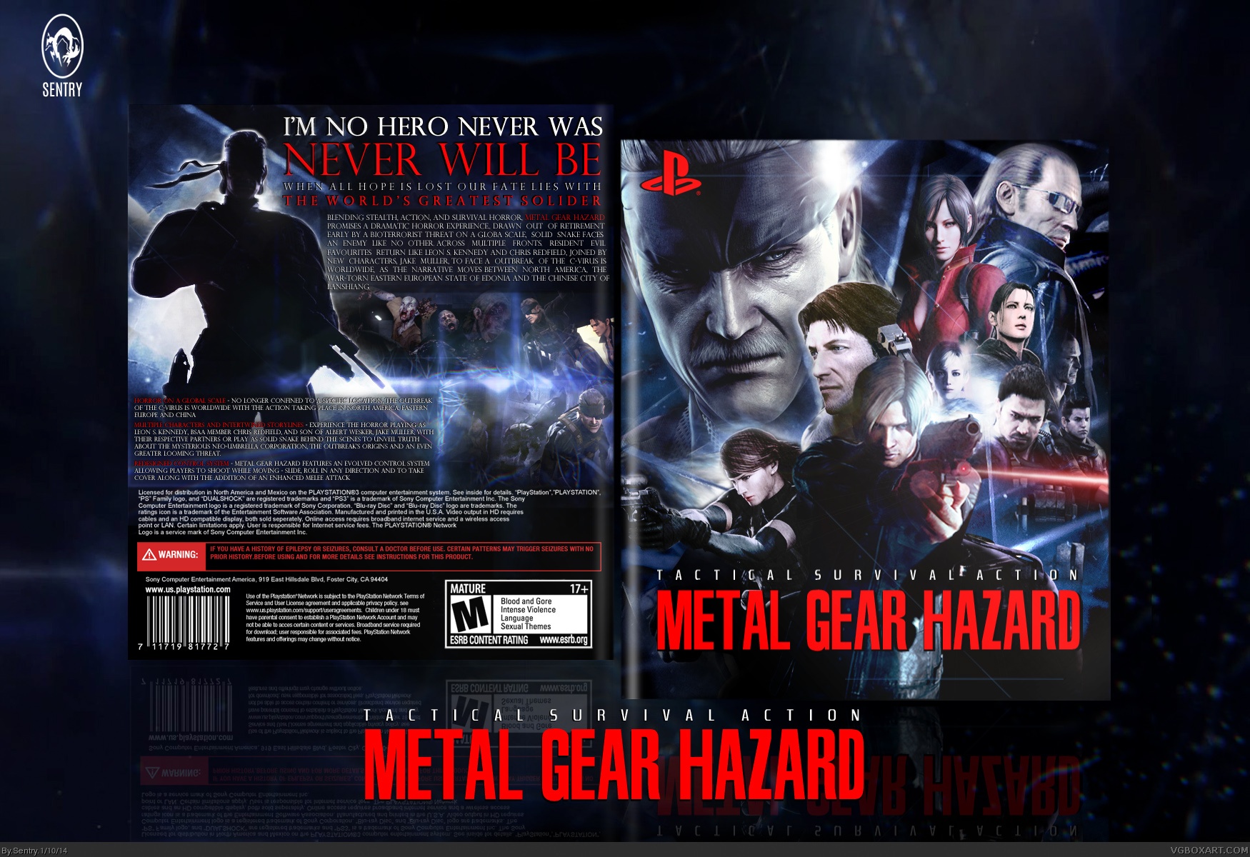 Metal Gear Hazard box cover