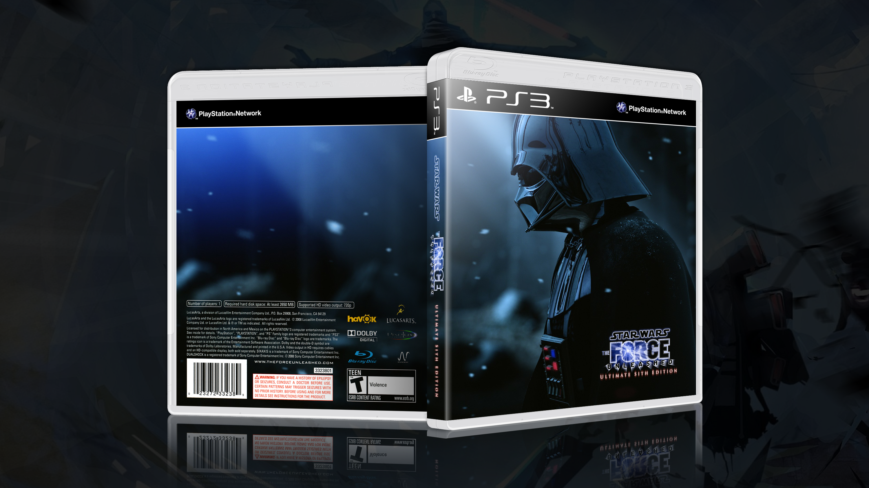 Star Wars: The Force Unleashed - Sith Edition box cover