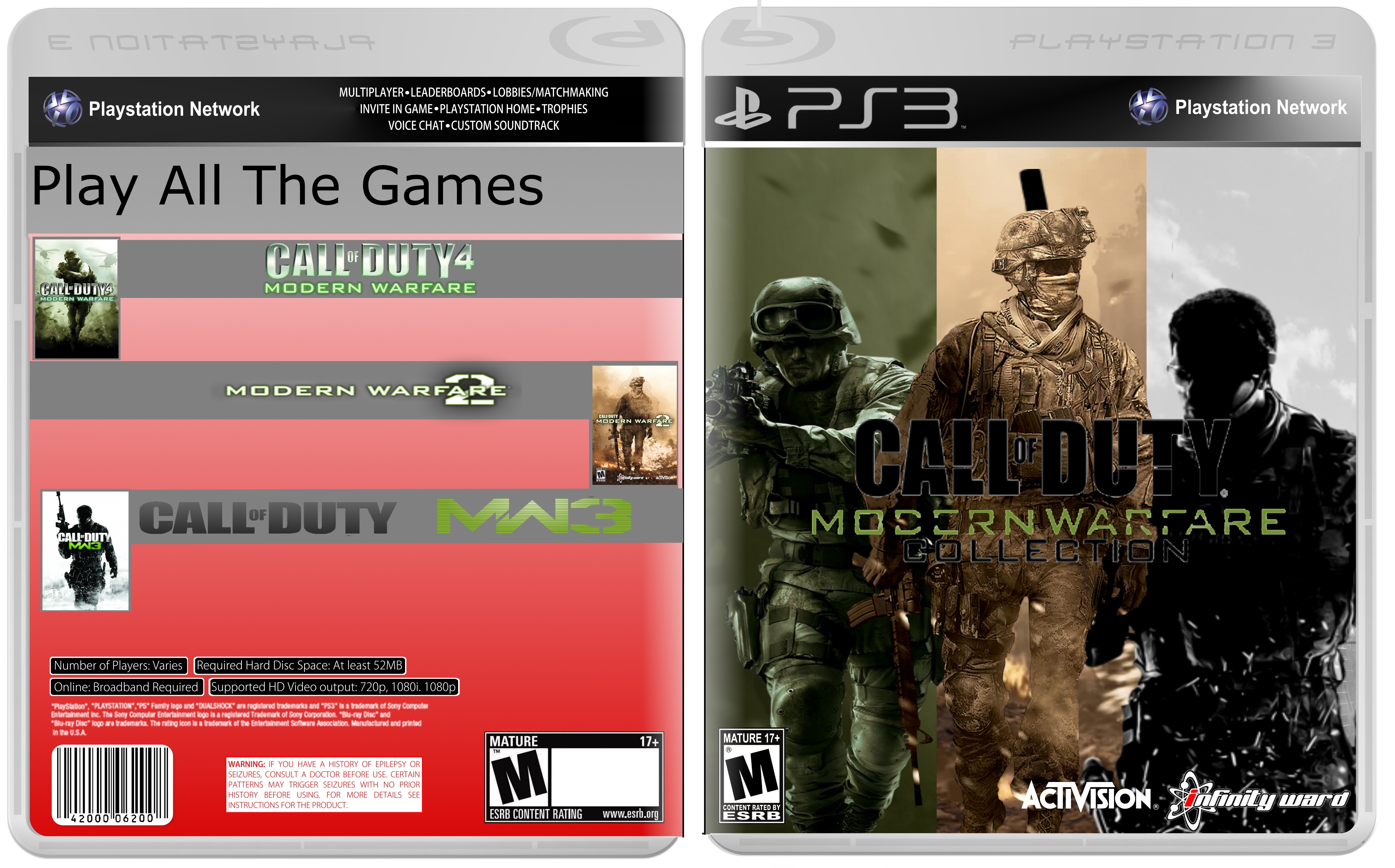Call Of Duty Modern Warfare: Trilogy box cover