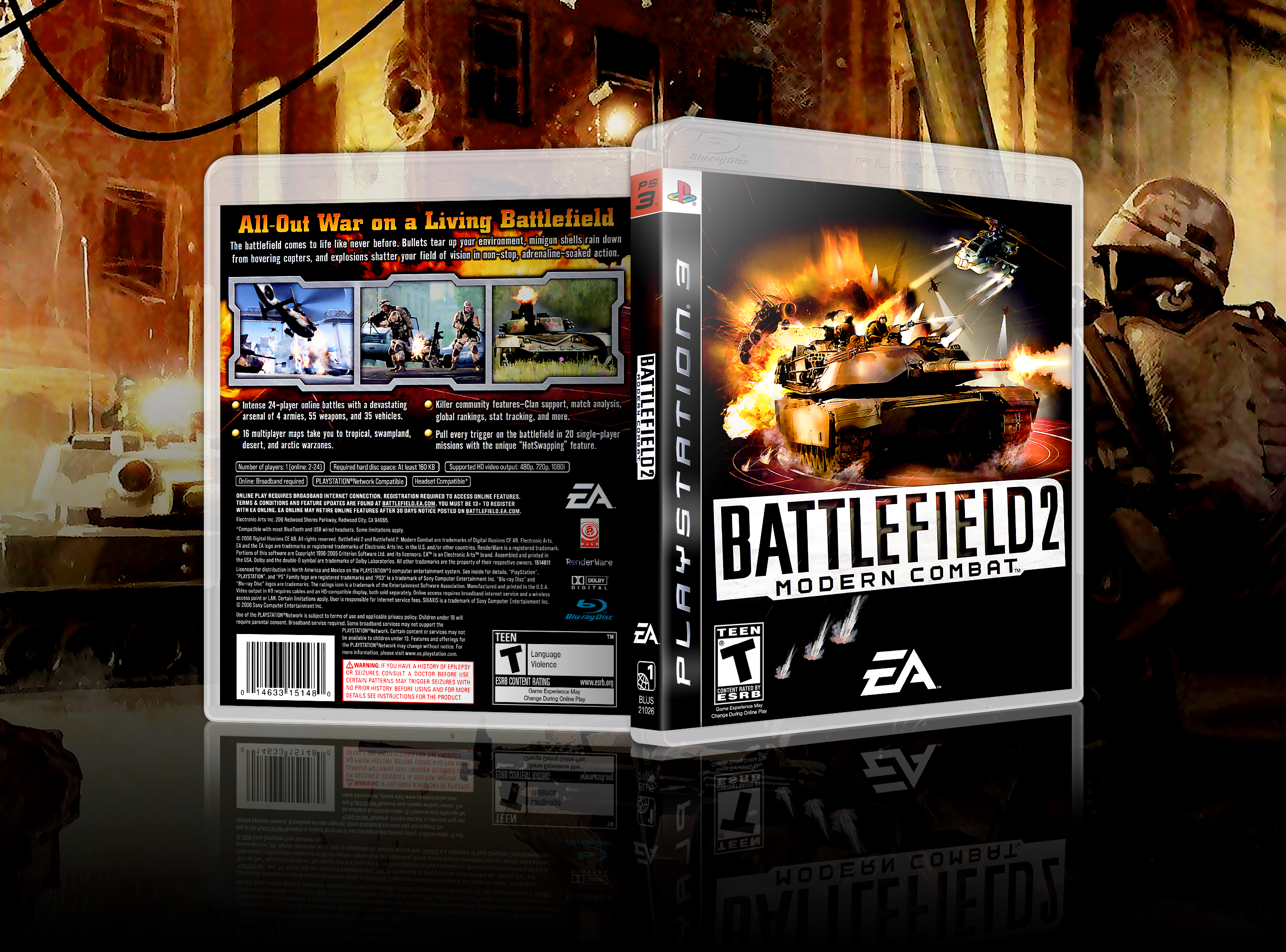 Battlefield 2: Modern Combat box cover