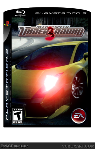 Need for Speed Underground 3 box cover