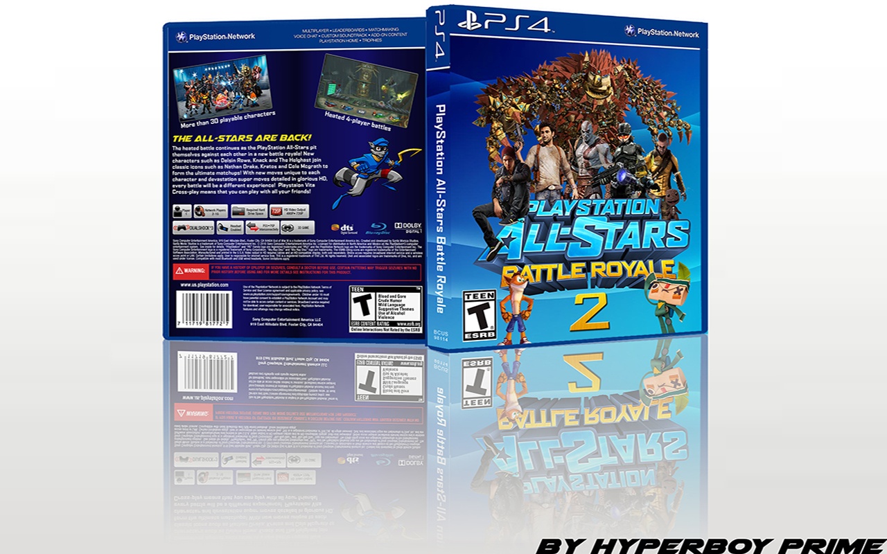 Playstation All-Stars Battle Royale 2 box cover