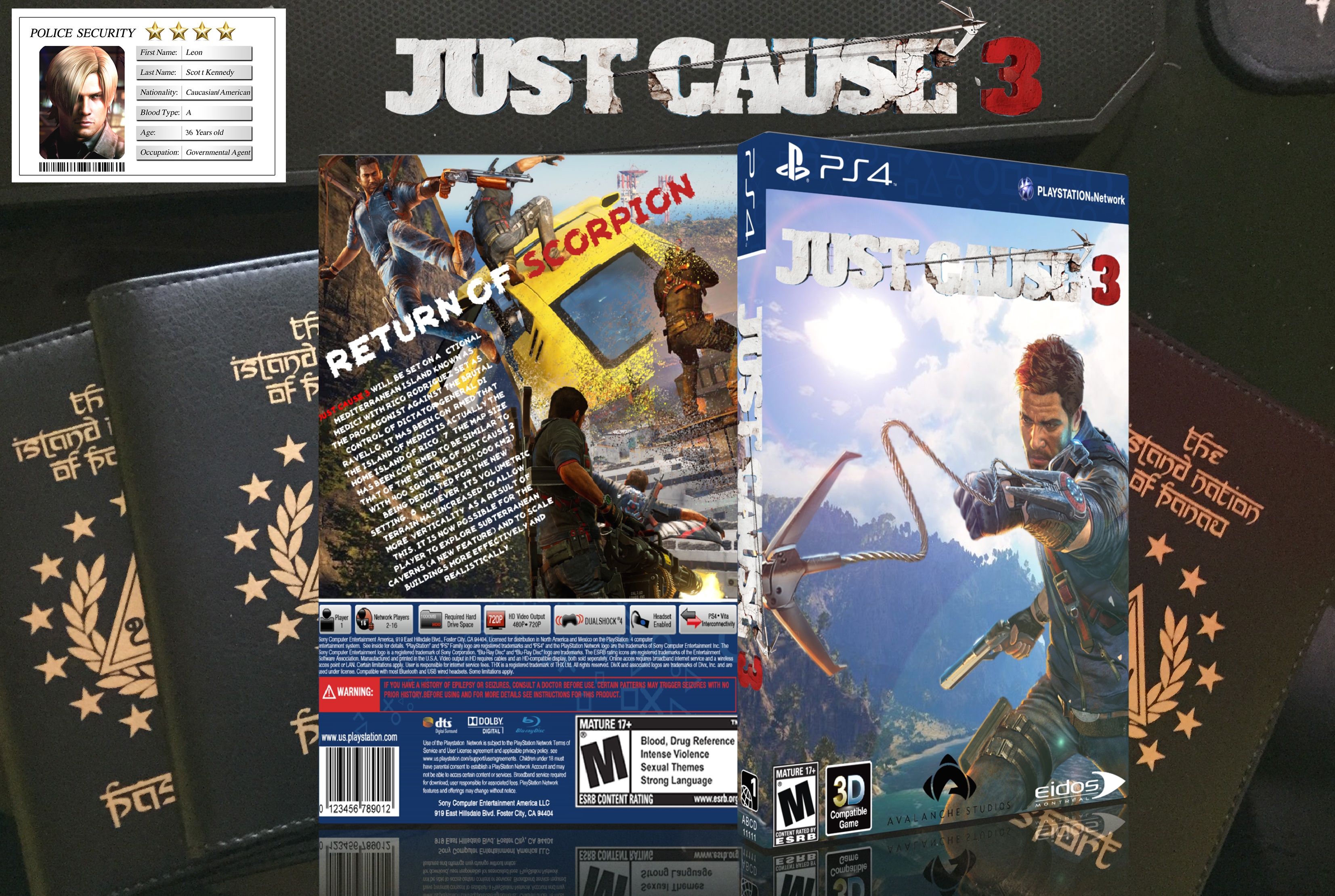 Just Cause 3 box cover