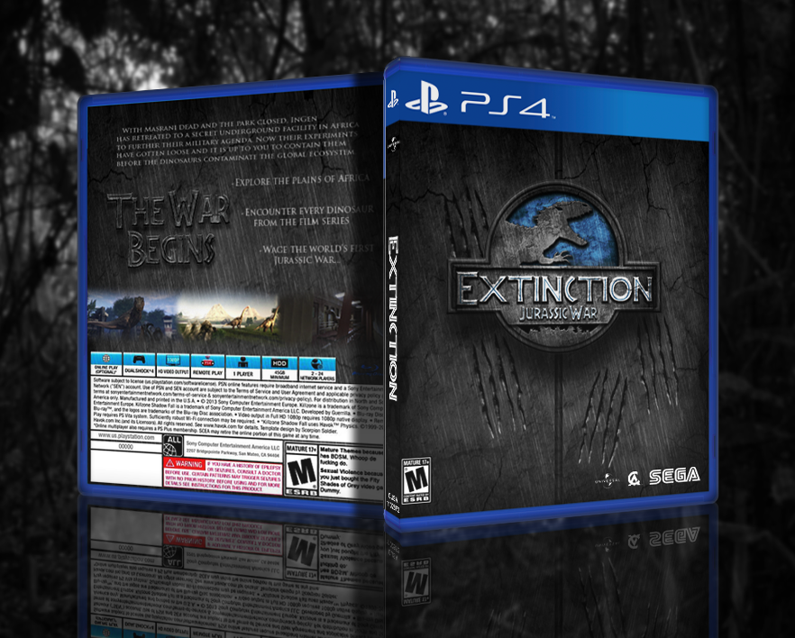 Extinction: Jurassic War box cover